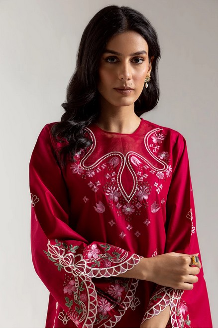 ETHNC- 2PIECE EMBROIDERED SUIT